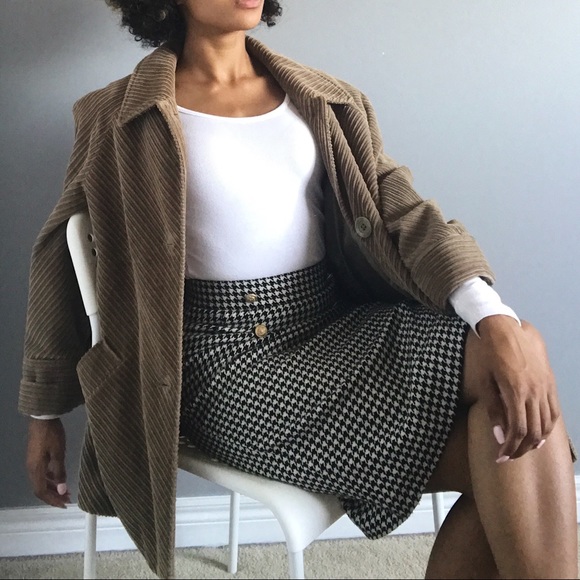 Midi Houndstooth Vintage Skirt 🖤 - Picture 5 of 8